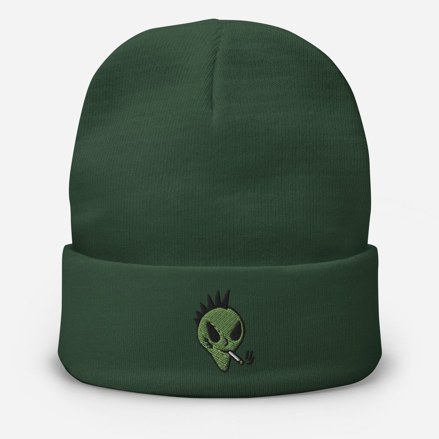 Alien Beanie Embroidered Skater Beanie for Men Alien Gift for X Files Fans Cryptid Beanie Men’s Gifts UFO Gifts for Him