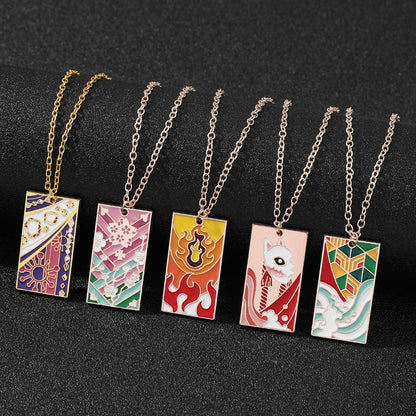Enamel Demon Slayer Inspired Character Necklace