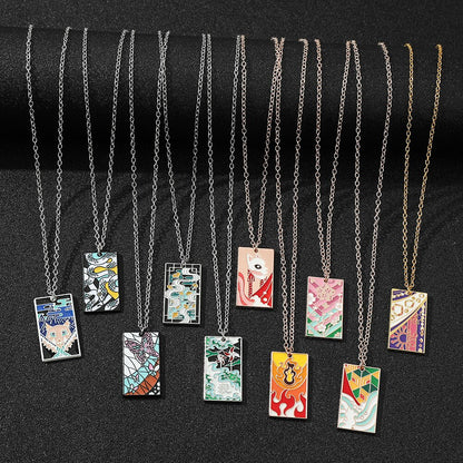 Enamel Demon Slayer Inspired Character Necklace